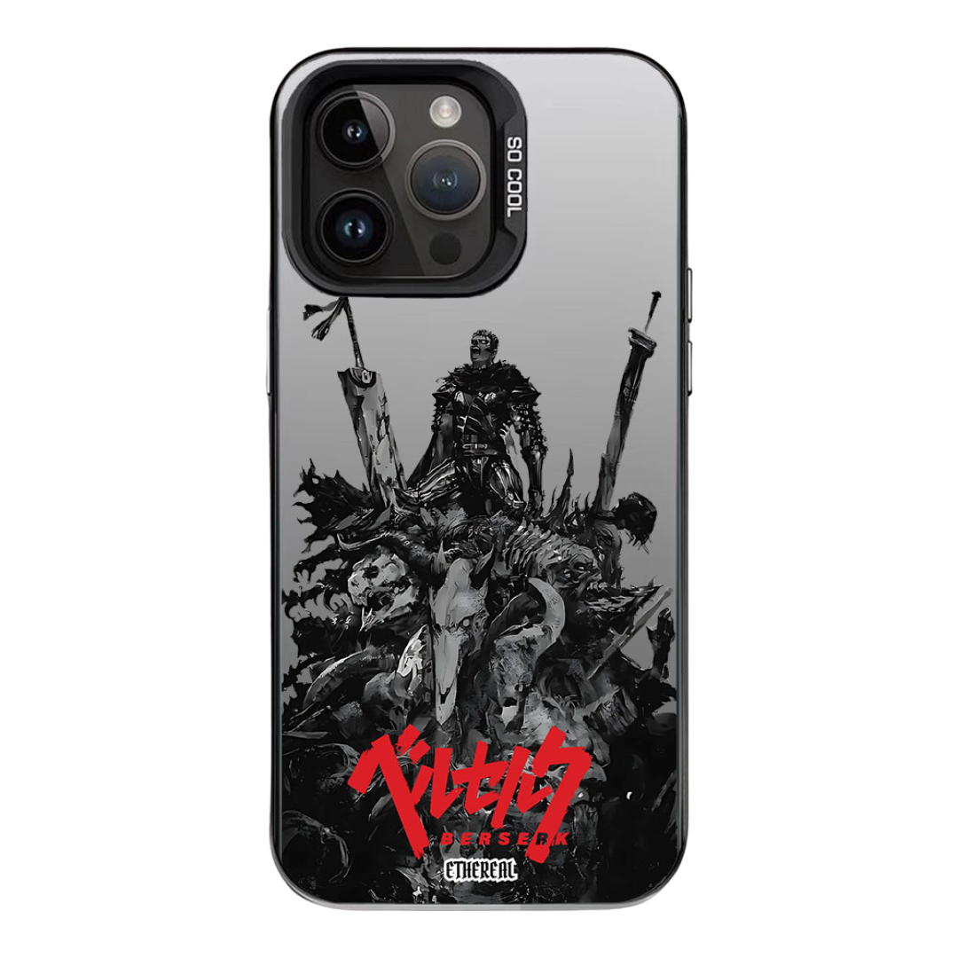 Berserk phone case front view Artwork close-up