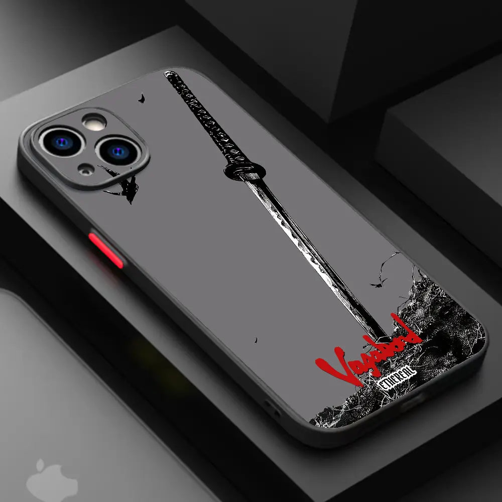 Vagabond anime phone case back artwork close-up