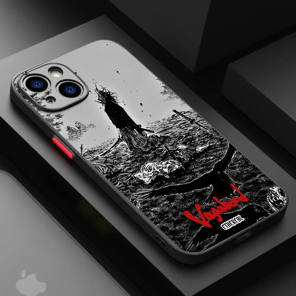 Vagabond anime phone case back artwork close-up