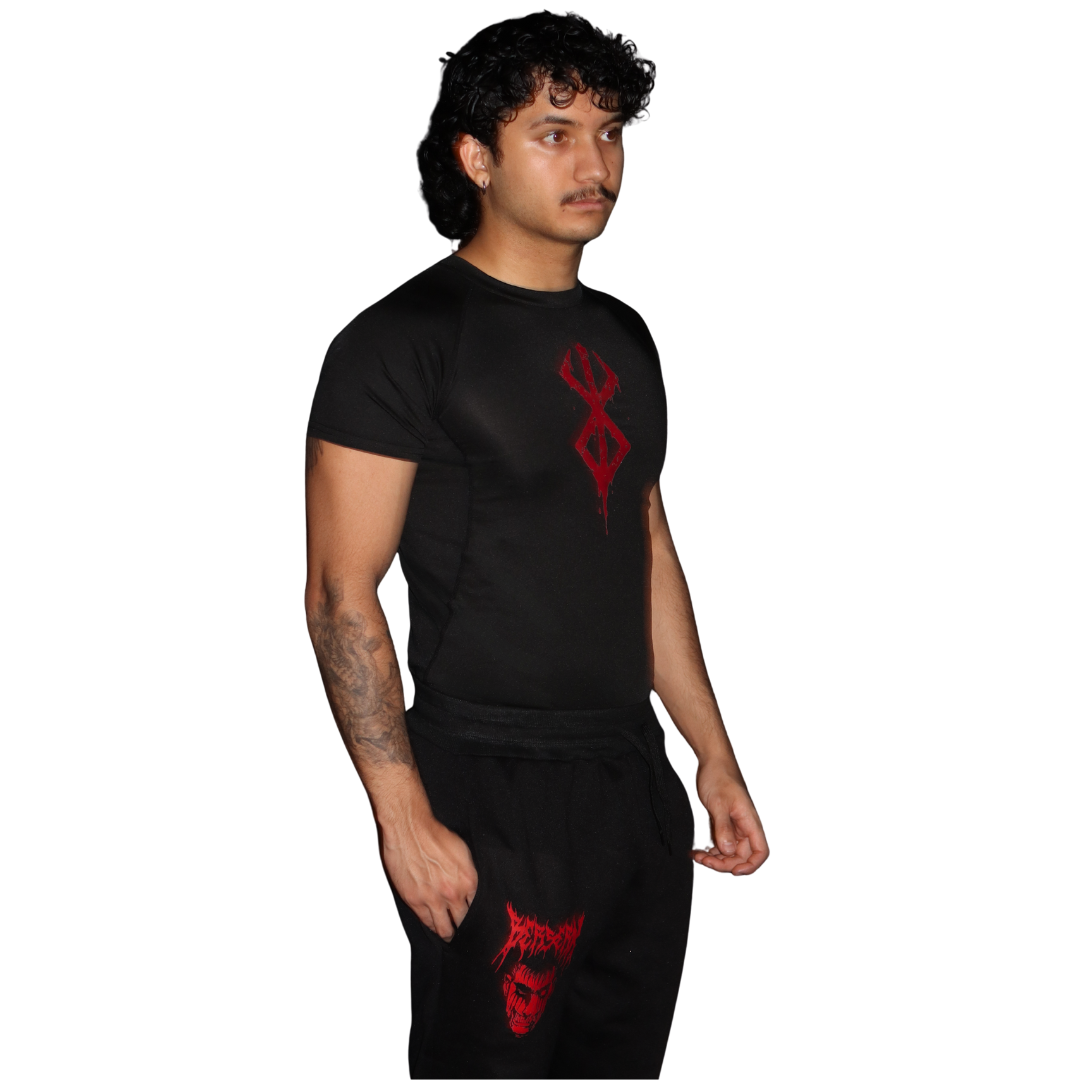 Side angle showing arm fit