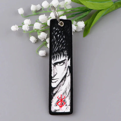 Guts Berserker Embroidery Keychain - Ethereal