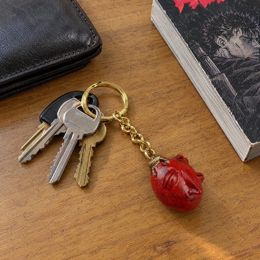 Behelit keychain on a set of keys